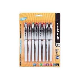 : Uni Ball Vision Elite Rollerball Pen Assorted Color 8 Pack Airplane 