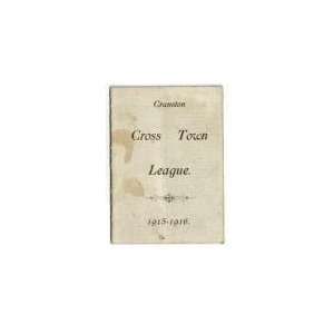  Cranston Cross Town League 1915 1916 Basketball Schedule 