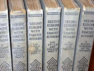 Seeing Europe with Famous Authors  Complete 10 volumes 1914  
