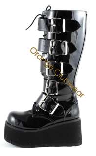 DEMONIA TRASHVILLE 518 Platform Goth Punk Womens Boots  