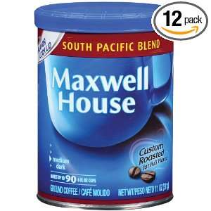 Maxwell House South Pacific Blend Ground Coffee, 11 Ounce Cannister 