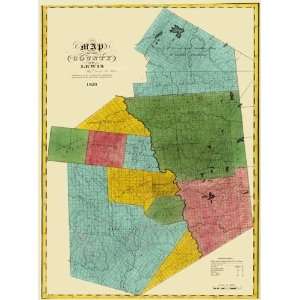  LEWIS COUNTY NEW YORK (NY) MAP 1829