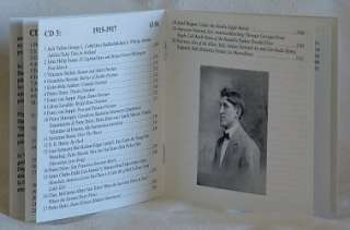 12 Page Booklet with Biographical Notes, Track Listings and Historic 