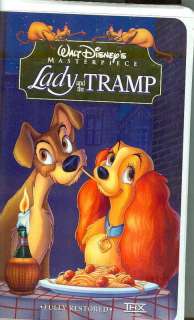 Disneys Lady & the Tramp   VHS    Masterpiece Coll.  