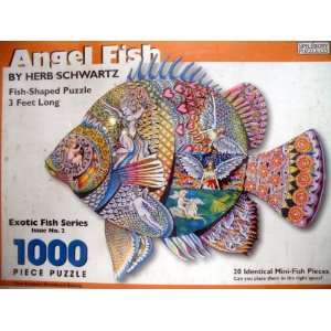   Schwartz 1,000 pc. Jigsaw Puzzle Exotic Fish Series Issue No. 2 Toys
