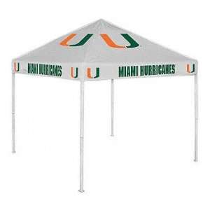  Miami Hurricanes White Tailgate Tent: Sports & Outdoors