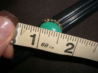 Vintage Jade Jadeite Gold Glint Weave Band Sterling 925 Ring  