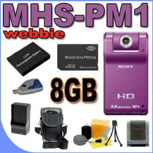  Sony Webbie MHS PM1 HD Camcorder (Violet) 8GB BigVALUEInc 