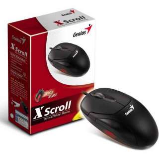 LOT10 Genius XScroll USB G5 Optical Mouse, Black USB  