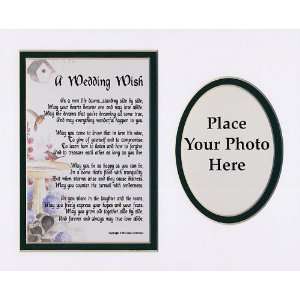   Framed 8x10 poem, Double matted in White/Dark Green.
