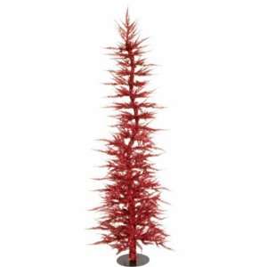  Whimsical Red Laser Tinsel Christmas Tree 36 Home 