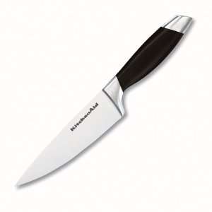  KitchenAid 6 Inch Dupont Delrin Handle Chef Knife, Black 