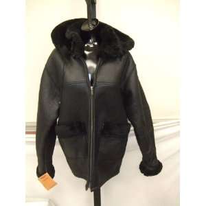  TOSKANA WOMENS HOODED SHEARLING COATSIZE XL Everything 