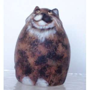 Large Dark Tortie Collectible Resin Figurine:  Home 