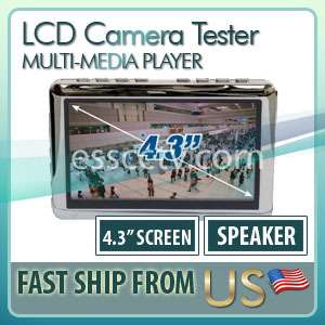 Portable 4.3 LCD Screen CCTV SECURITY CAMERA Tester, Multi Media, MP4 