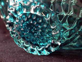 Barovier and Toso Italian art glass blue optic basket  