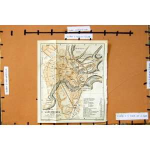  Map 1910 Street Plan Town Luxembourg Obergrun: Home 