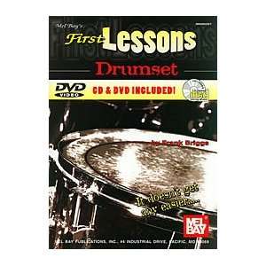  First Lessons Drumset Book/CD/DVD Set Musical Instruments