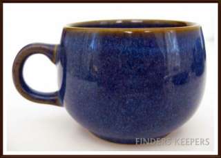   English Stoneware Pottery ENGLISH Blue CURVE Mug Cup Saucer Dinner RAM