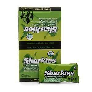 SHARKIES Organic Energy Sports Chews (citrus squeeze) 1.58oz 12ct 