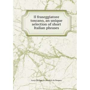   of short Italian phrases: Louis Philippe R . Fenwick de Porquet: Books