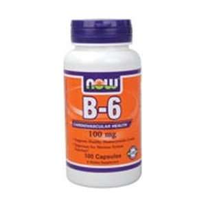 Vitamin B 6 Pyridoxine HCL 100 Caps 100 Mg   NOW Foods