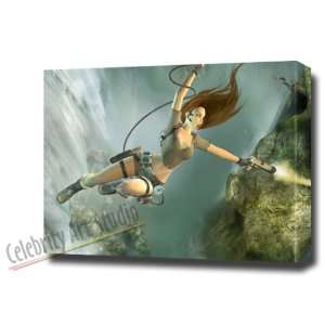 TOMB RAIDER AWESOME CANVAS ARTWORK MOUNTED HUGE 28X20
