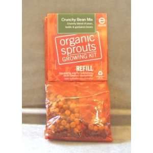   Crunchy Bean Mix Organic Sprouts Growing Kit Refill: Home & Kitchen