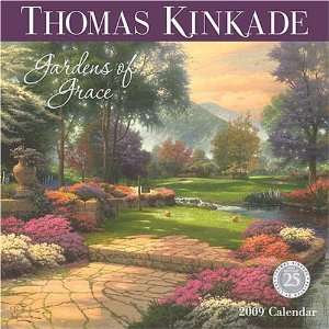  Thomas Kinkade Gardens of Grace 2009 Wall Calendar: Office 