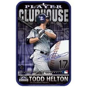  MLB Todd Helton Colorado Rockies Sign: Sports & Outdoors