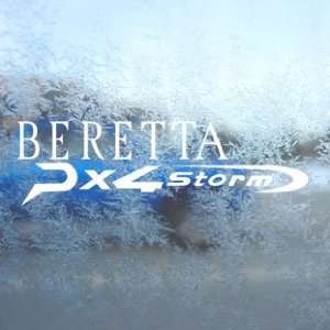  Beretta PX4 Storm White Decal Handgun Laptop Window White 