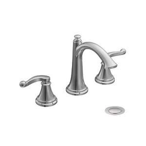   Handle Lavatory Faucet With Drain Assembly, Chrome: Home Improvement