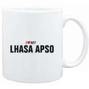  Mug White  I love my Lhasa Apso  Dogs