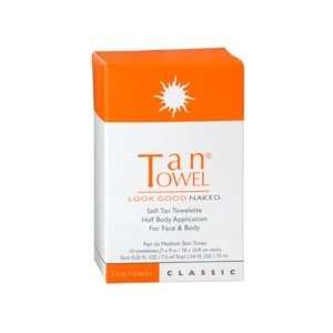   self tanning towelettes for fair to medium skin   50 half body towels