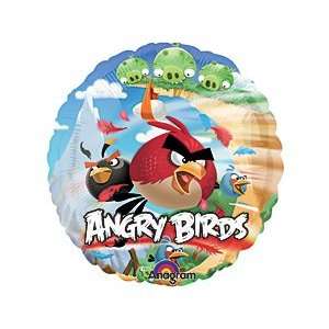  Angry Birds Game 9 Air Filled Cup & Stick Included Mylar 