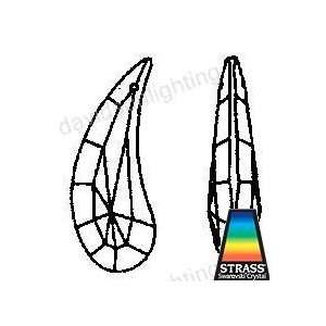 Swarovski Strass Crystal Fairy Wing With Lazer Logo Etched 50mm # 8950 