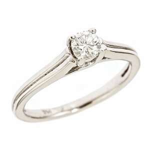  0.33ct Diamond Engagement Ring Certified $1400 Value 14K 