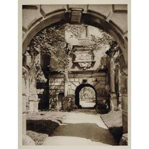  1928 Schloss Rosenburg Castle Gate Austria Architecture 