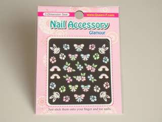 3D Design Nail Art Stickers, Choose your design, 2+2 (made in 