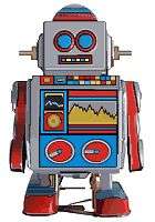 Tin Toy Tinnie Mini Robot Female  