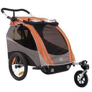  Burley Solo Orange Bicycle Trailer with Stroller kit Baby