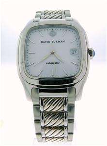Authentic David Yurman Thoroughbred Automatic Date Stainless Watch 