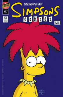 Simpsons Comics #77 Bart as Sideshow Bob Cover  