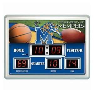  Memphis Tigers NCAA 14 X 19 Scoreboard Clock