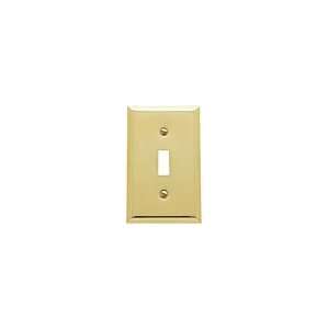  Baldwin Images Bevelled Design Single Toggle Switchplate 