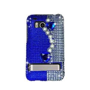 Luxury Pearl Blue With Full Rhinestones Hard Protector Case Cover For 