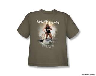 Licensed History Channel Swamp People All Tied Up Youth Shirt  