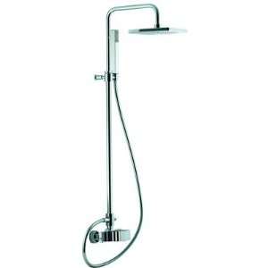 Bio Wall Mount Shower Faucet with Rain Shower Head and Hand Shower 