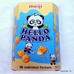 Meiji   Hello Panda Milk Cream Biscuits (Large Box) 9.1 Oz. (Pack of 1 