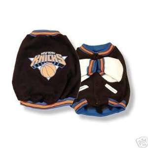  NY KNICKS Basketball NBA Varsity Dog Jacket COAT LARGE 